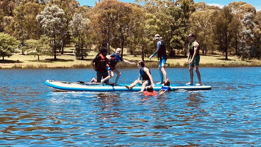 Paddle Boarding at Lake Canobolas